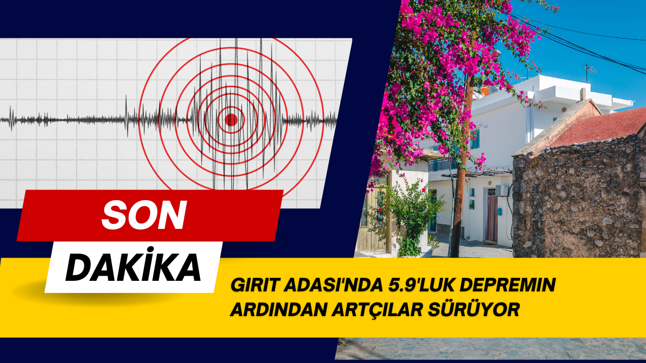 Girit Adası'nda 5.9'luk depremin ardından artçılar sürüyor
