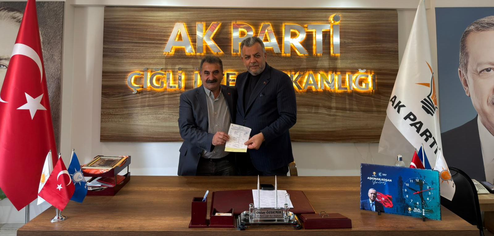 ESKİ MUHTAR DURSUN ALİ KAZAR AK PARTİ SAFLARINA KATILDI