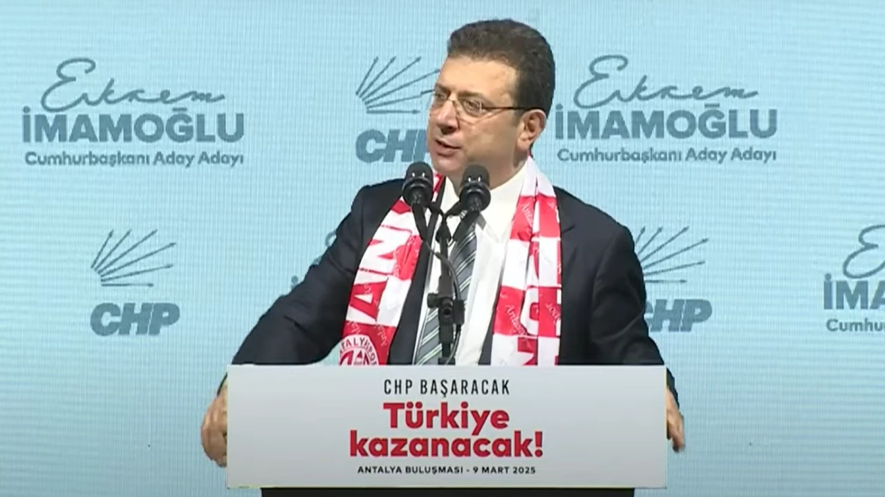 Ekrem İmamoğlu Antalya'da konuştu: İmamoğlu olmadan yarış meşru olmaz!