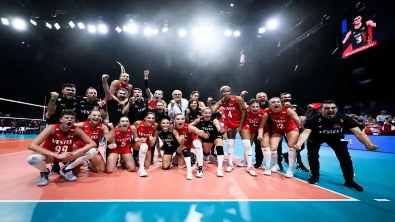 A Milli Kadın Voleybol Takımı'nın 2023 CEV Avrupa Şampiyonası finalindeki