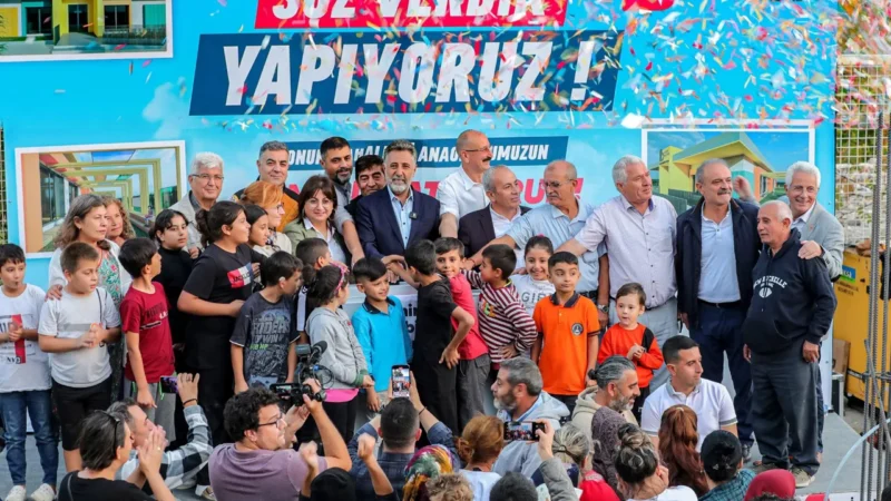 Bayraklı Belediyesi, belediye bünyesindeki 5. anaokulunun temelini Onur Mahallesi’nde attı.