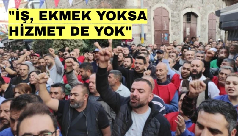 İzmir Büyükşehir Belediyesi'nin İzenerji şirketinde çalışan emekçiler, ikramiyelerinin ödenmemesi nedeniyle
