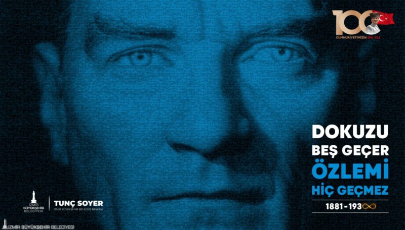 İzmirliler, ulu önder Mustafa Kemal Atatürk'ü aramızdan ayrılışının 85’inci yıldönümünde