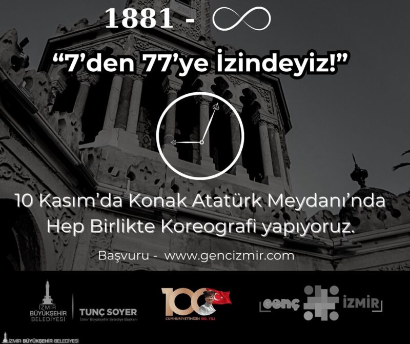İzmir Büyükşehir Belediyesi, ulu önder Mustafa Kemal Atatürk’ün aramızdan ayrılışının