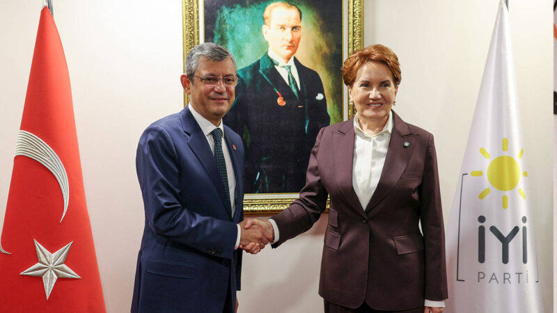 CHP Genel Başkanı Özgür Özel, İYİ Parti Genel Başkanı Meral