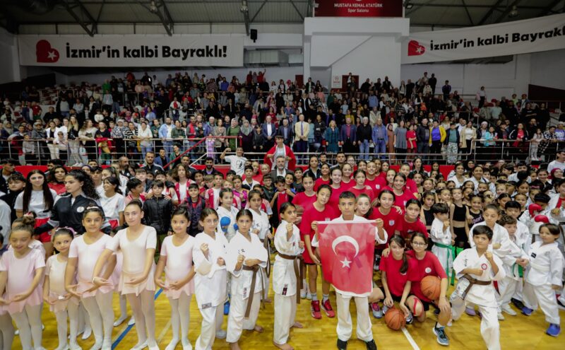 23 farklı branşta açılan spor kursları ile binlerce Bayraklılıya spor