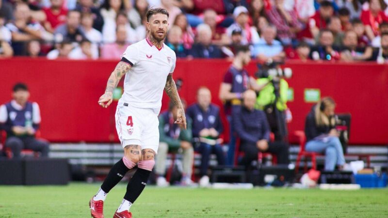 Sergio Ramos, dün oynanan Lens-Sevilla maçında kaydettiği golle Şampiyonlar Ligi