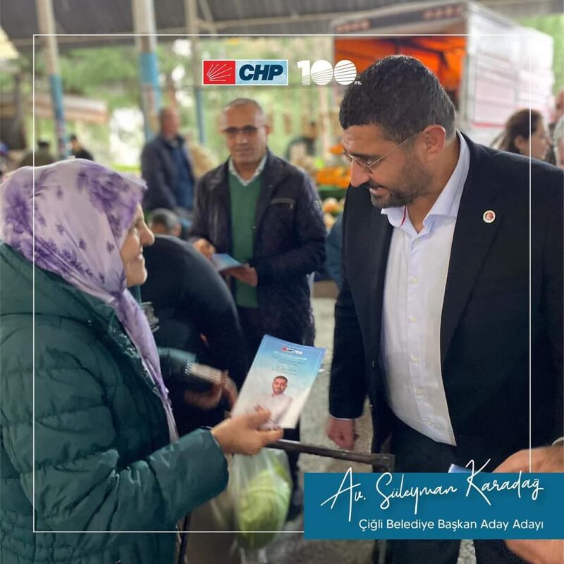 Aday adayı olarak sokak ve esnaf ziyaretleri yapan Karadağ, "Genel