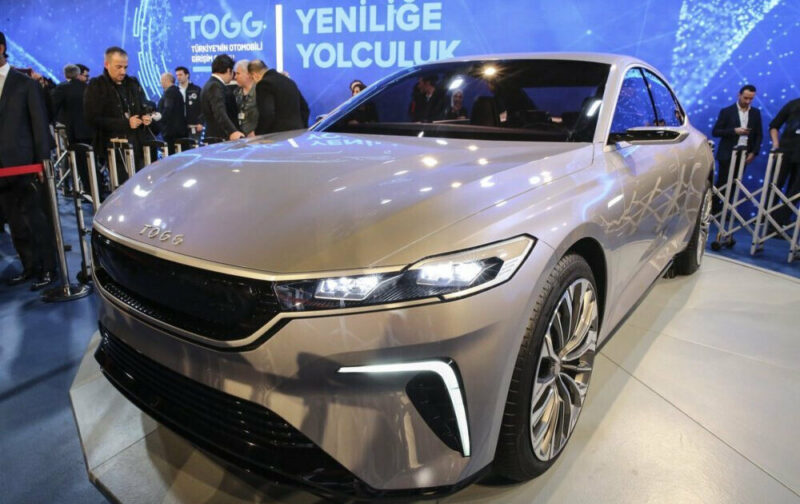 Türkiye’nin Otomobili Girişim Grubu (TOGG) tarafından üretilen elektrikli araçlara bir