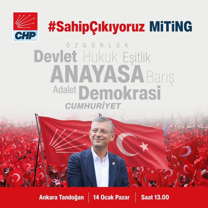 Bayraklı Belediye Başkanı Serdar Sandal, herkesi bu hafta sonu Ankara