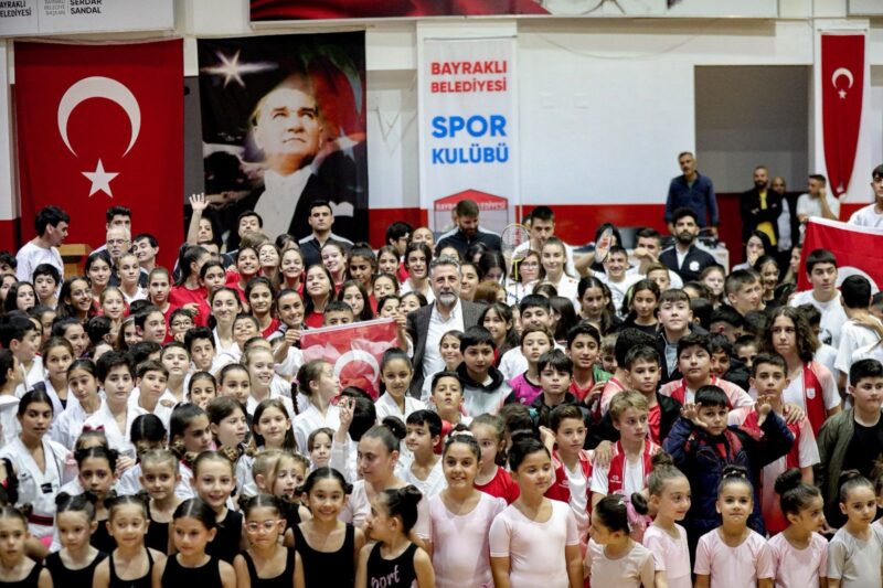 23 farklı branşta açılan spor kursları ile binlerce Bayraklılıya spor