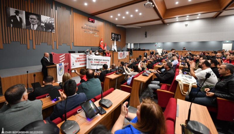 İzmir Büyükşehir Belediyesi şirketi Egeşehir A.Ş ile DİSK Genel İş