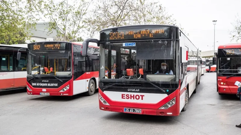 İzmir Büyükşehir Belediyesi şirketi ESHOT, İzmir'de bazı otobüsler için güzergah