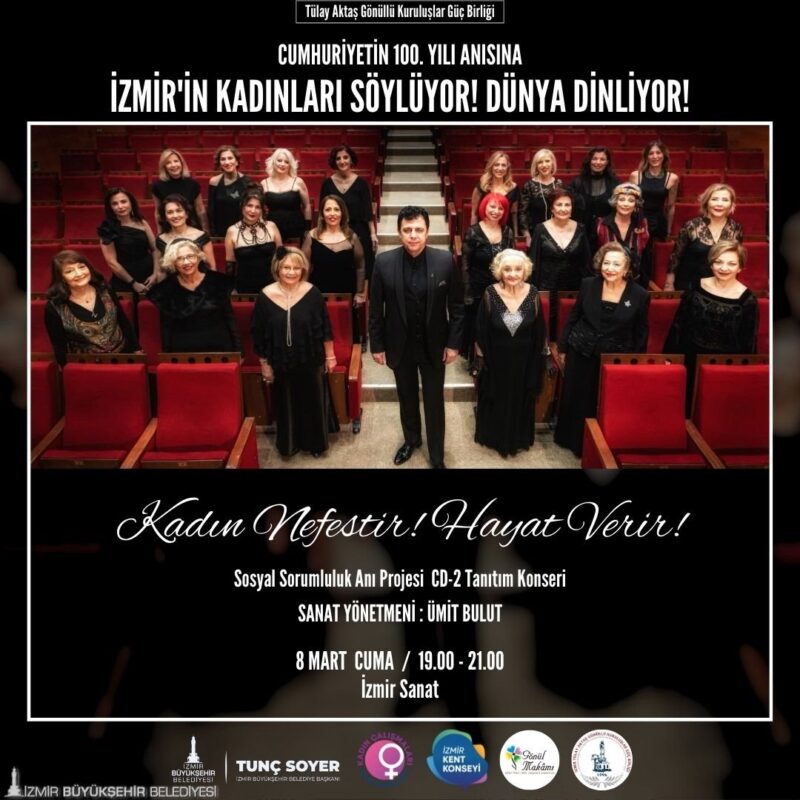 İzmir Büyükşehir Belediyesi 8 Mart Dünya Kadınlar Günü nedeniyle üç