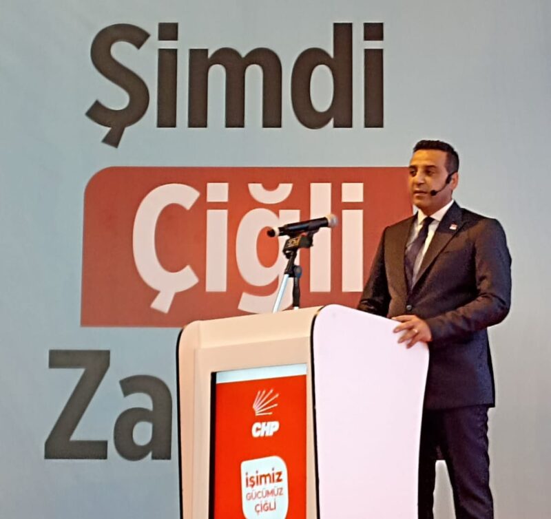 CHP Çiğli Belediye Başkan adayı Onur Emrah Yıldız, proje lansman