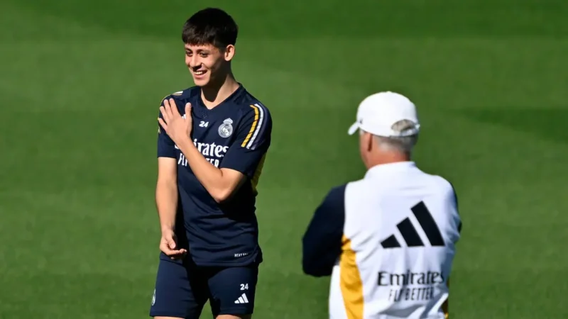 Real Madrid teknik direktörü Carlo Ancelotti, az süre alan Arda