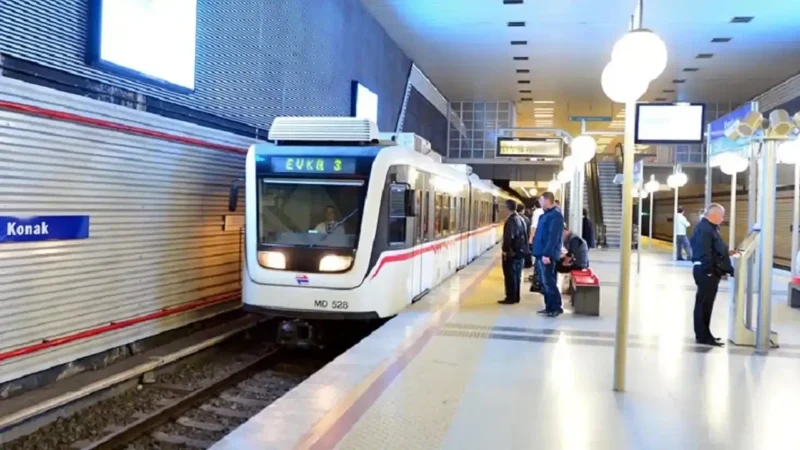İzmir Metro A.Ş., metroda yapılacak bakım çalışması ile ilgili sosyal
