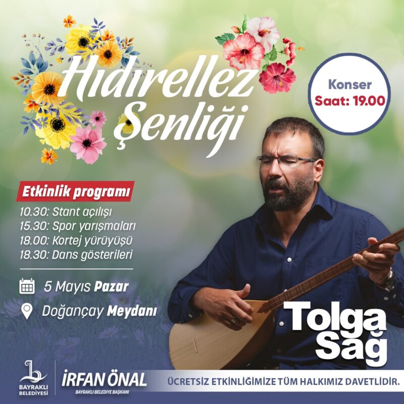 Bayraklı Belediyesi, baharın habercisi Hıdırellez’i Doğançay’da düzenlenecek şenlikle kutlayacak. 5