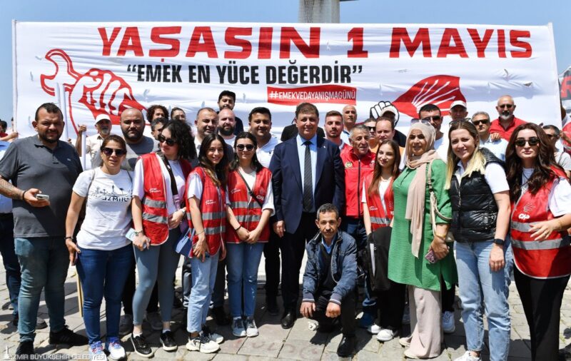 İzmir Büyükşehir Belediye Başkanı Dr. Cemil Tugay, 1 Mayıs Emek