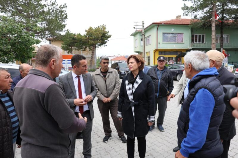 Eskişehir’de etkili olan sağanak yağış ve şiddetli dolu sonrası Çifteler
