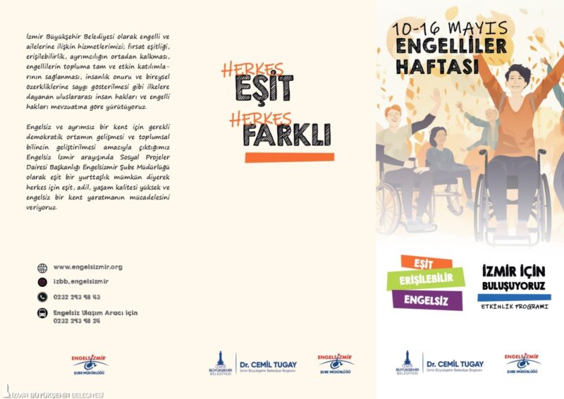 İzmir Büyükşehir Belediyesi, engelsiz ve eşit bir yaşam için Engelliler