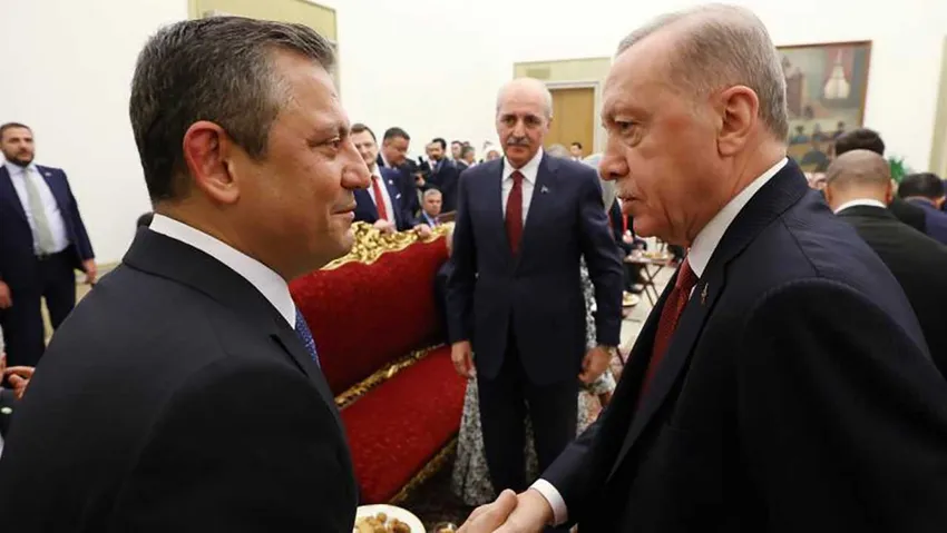 CHP lideri Özgür Özel, DEM Parti Eş Genel Başkanları ile