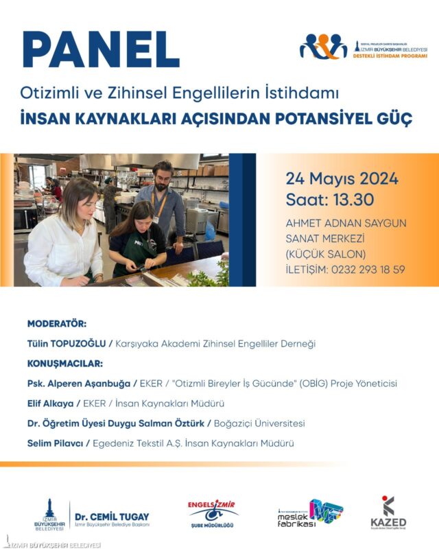 İzmir Büyükşehir Belediyesi Engelsizmir Şube Müdürlüğü, Destekli İstihdam Programı kapsamında
