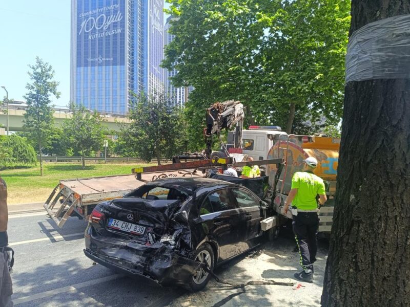 Saat 13.00 sıralarında Levent Büyükdere Caddesi istikameti yönünden Şisli ve