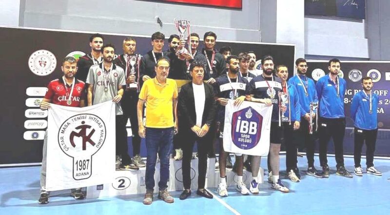 Bursa’da yapılan Masa Tenisi Süper Lig Erkeklerde Adana’nın marka kulübü