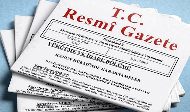 Resmi Gazete'de 30 Haziran 2024 tarihli kararlar, yönetmelikler ve tebliğler