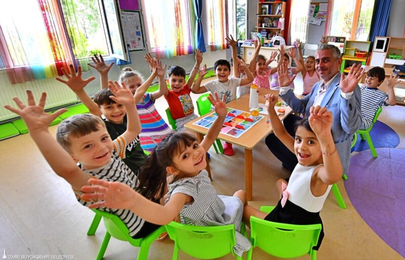 İzmir Büyükşehir Belediyesi’ne bağlı İZELMAN Kreş ve Anaokulları Eğitim Merkezi’nde