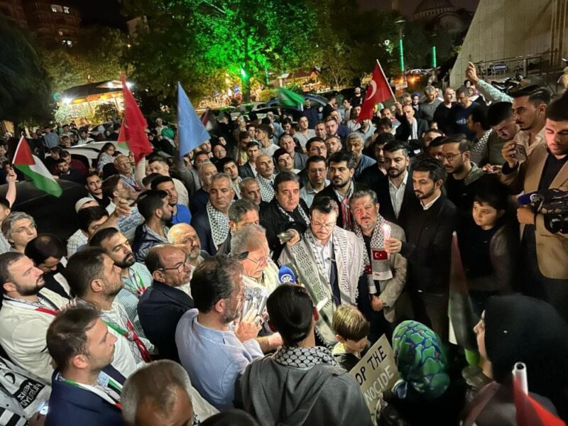 Kahramanmaraş’ta Refah katliamı tel’in edildi Kahramanmaraş'ta İsrail'in Filistin'e yönelik saldırıları