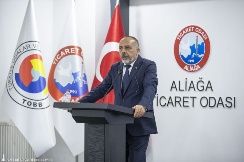 İzmir Büyükşehir Belediye Başkanı Dr. Cemil Tugay, Aliağa'da sanayiciler ile