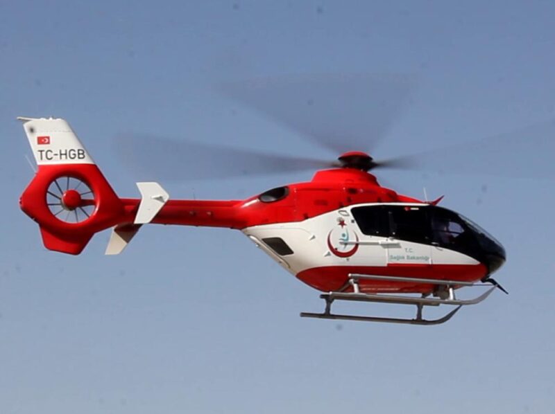 Beypazarı İlçesinde kalp Krizi geçiren hasta için hava ambulansı istendi.
