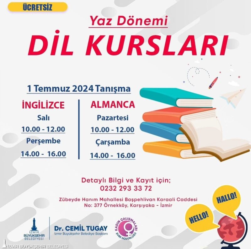 İzmirli kadınlar, İzmir Büyükşehir Belediyesi Kadın Çalışmaları Şube Müdürlüğü tarafından