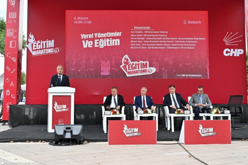 Cumhuriyet Halk Partisi (CHP) tarafından Ankara’da düzenlenen Eğitim Maratonu programına