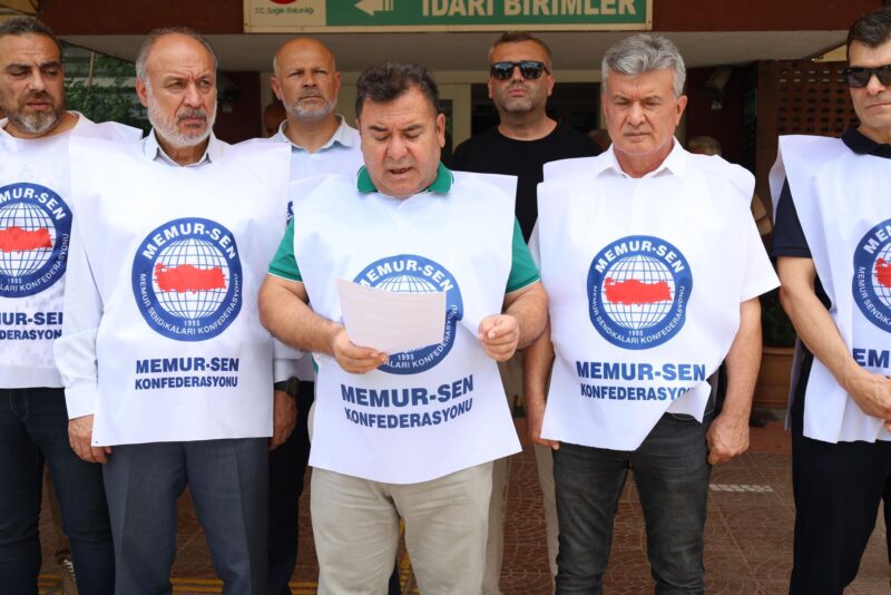 Memursen ve Sağlıksan Adana Şube Başkanı Bekir Nennioğlu ve Memursen