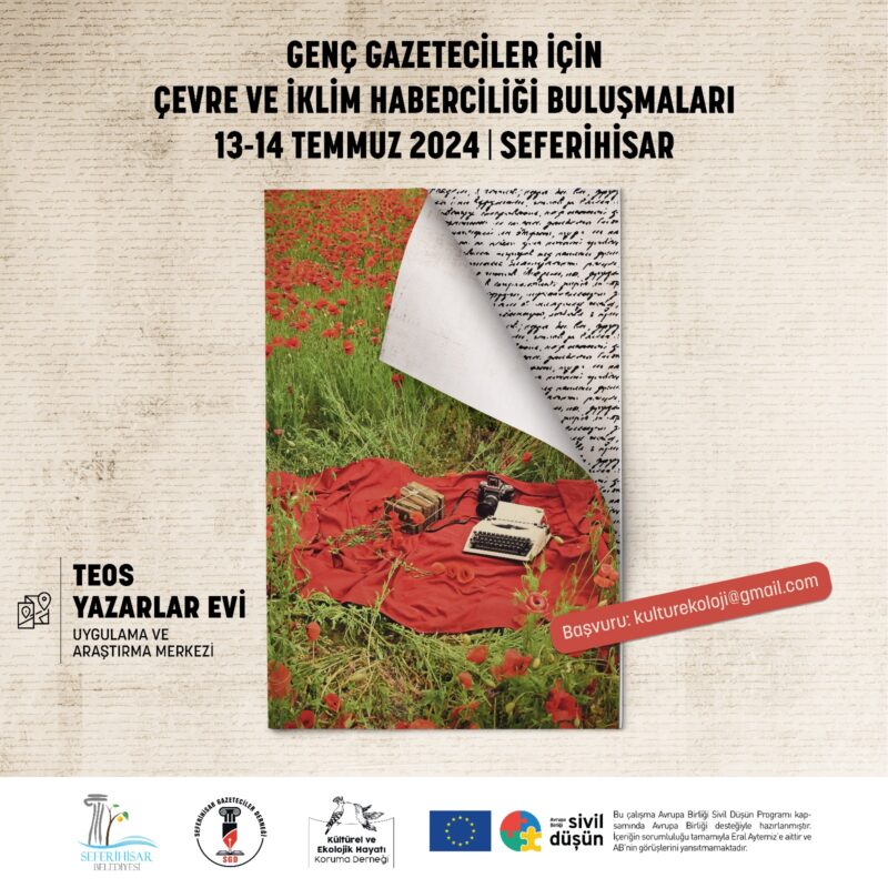 Genç Gazeteciler için Çevre ve İklim Haberciliği Buluşmaları 13-14 Temmuz