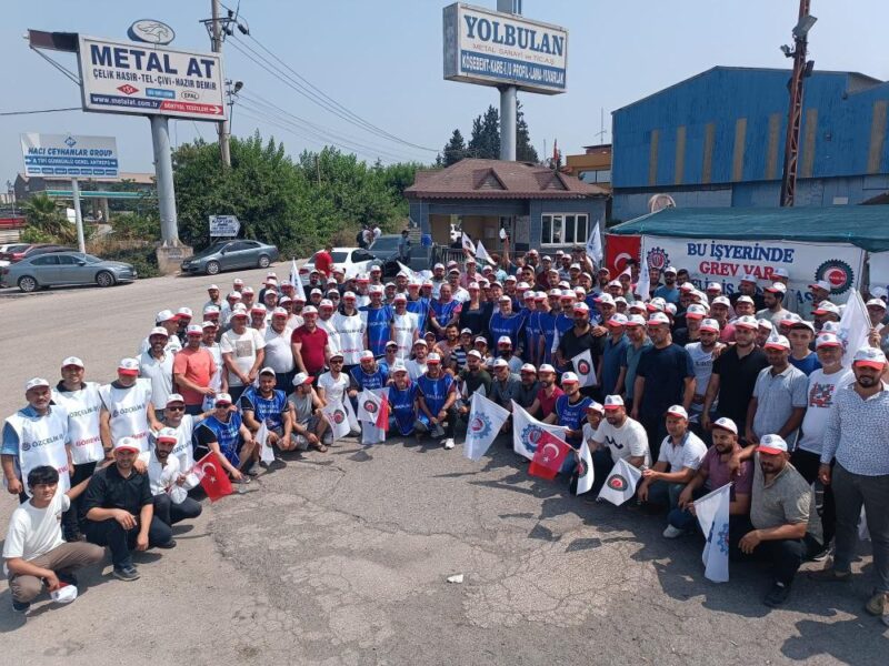Özçelik iş sendikasının Yolbulan Metalda başlattığı grev 48. gününe girerken