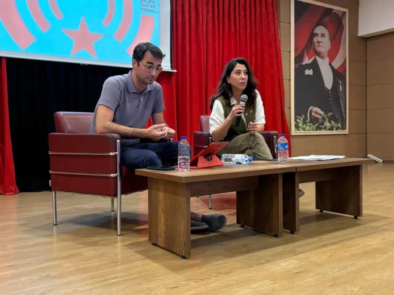 İzmir'in Çiğli ilçesinde Süleymancılara ait yurt inşaatına karşı verdiği mücadeleyle