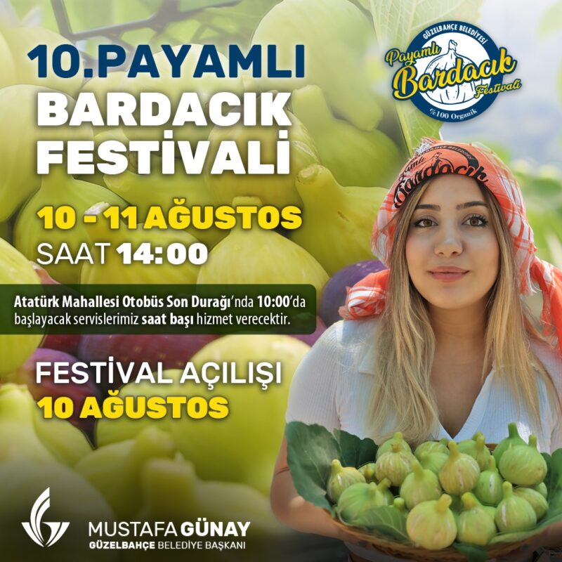 Güzelbahçe Belediyesi’nin meşhur Payamlı Bardacık Festivali’ne ünlüler akın edecek. 10-11