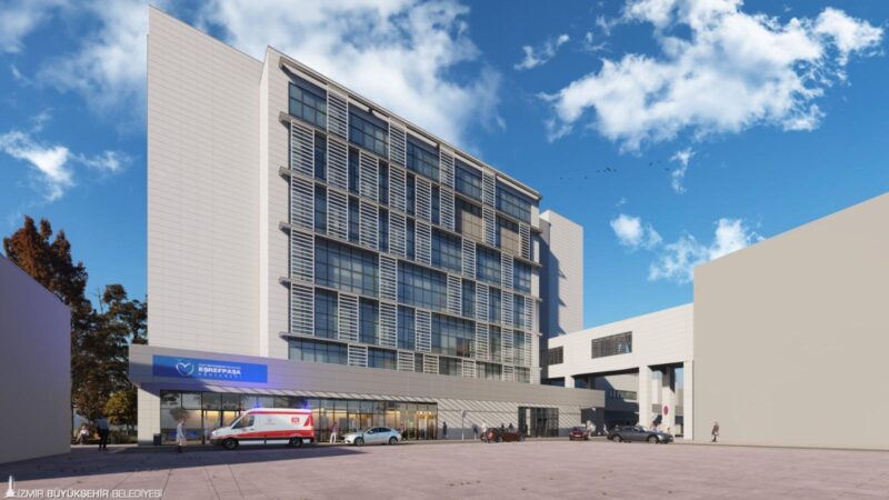 İzmir Büyükşehir Belediyesi Eşrefpaşa Hastanesi’nin ek hizmet binası için 7