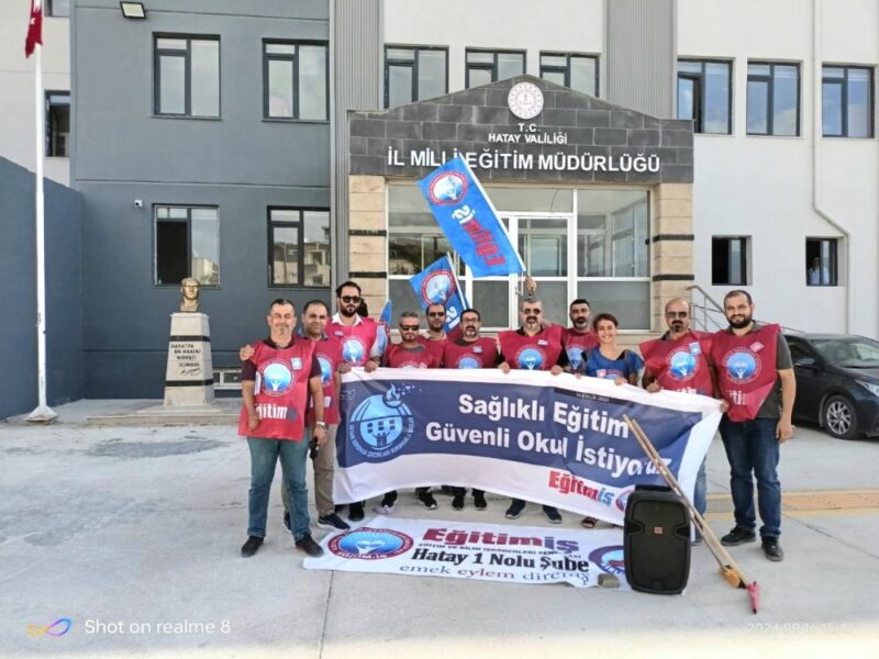 Eğitim İş Hatay 1. Nolu Şube, okullarda hijyen ve güvenlik