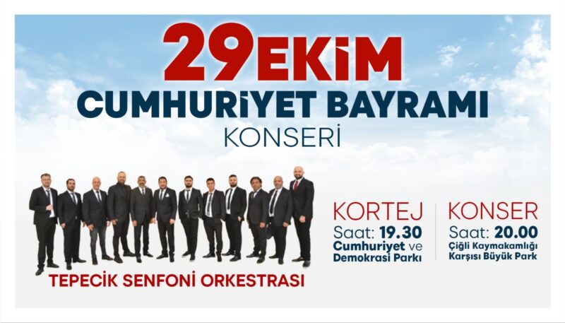 Çiğli, 29 Cumhuriyet Bayramı’nı coşkuyla kutlayacak. 28 Ekim Pazartesi günü