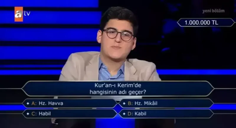 Kim Milyoner Olmak İster'in final sorusu, ekran başındakileri heyecanlandırdı! 1