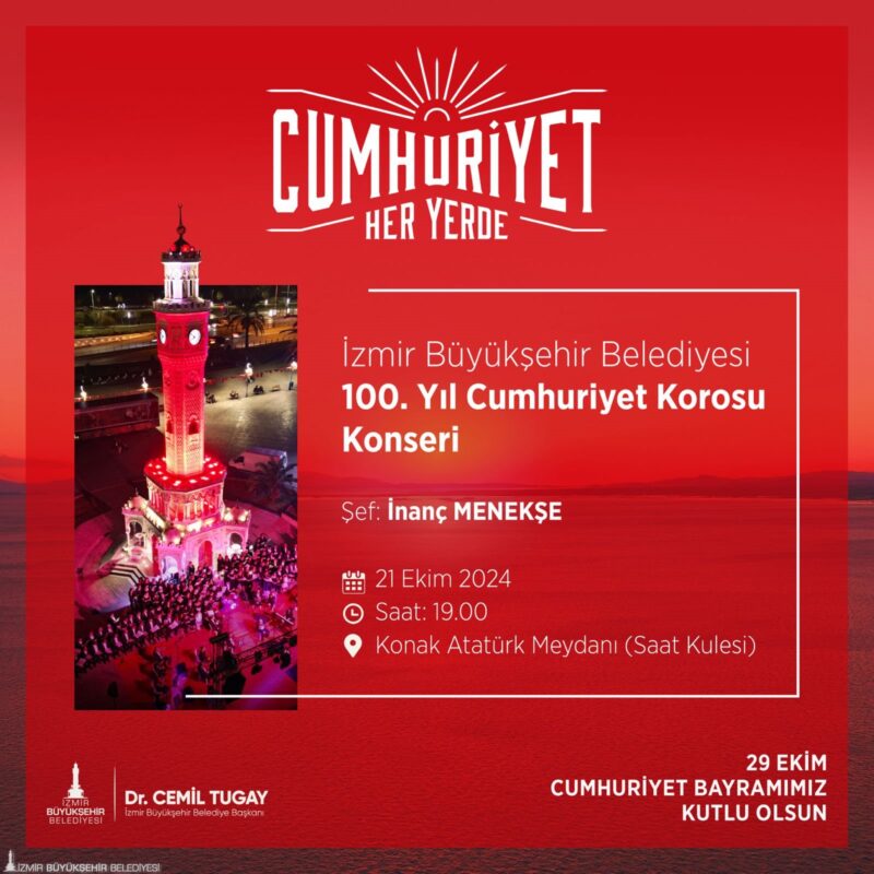 Cumhuriyet Bayramı’nın 101. yıl kutlamalarını büyük bir organizasyonla kent genelinde