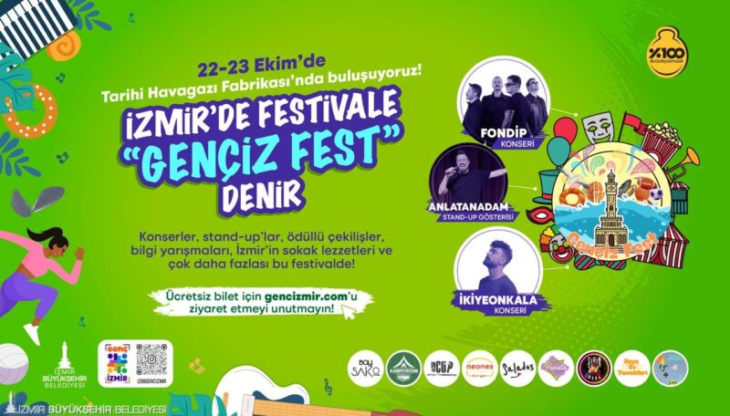 
İzmir Büyükşehir Belediyesi tarafından gençler için eğlence dolu bir festival