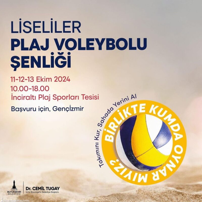 İzmir Büyükşehir Belediyesi, 11-13 Ekim tarihleri arasında, lise öğrencilerinin katılacağı