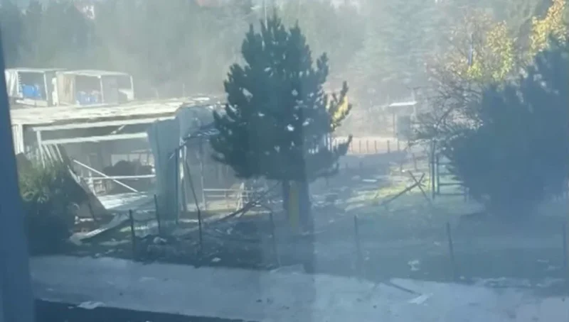Ankara'nın Kahramankazan ilçesindeki TUSAŞ Tesisi önünde meydana gelen patlamanın ardından
