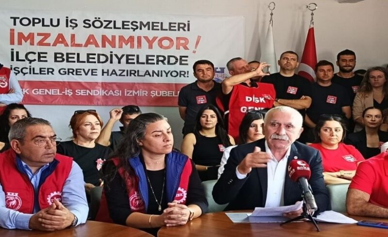 DİSK Ege Temsilcisi Sarı, CHP'li belediyelerde toplu iş sözleşmelerinin tıkanması